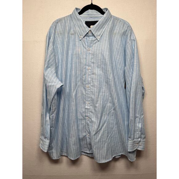 Winston Box Steve Linen Shirt, Size 2XLT, Classic. Lightweight, Casual - New - Picture 1 of 5